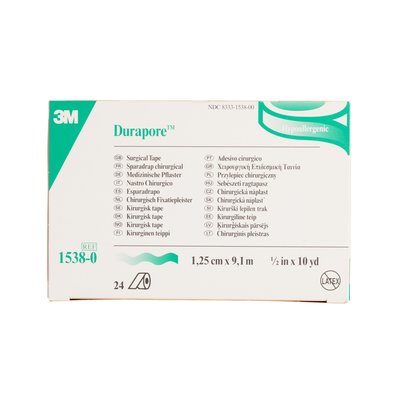 Durapore Surgical Tape 2.5cm x 9.14m (Box of 12)