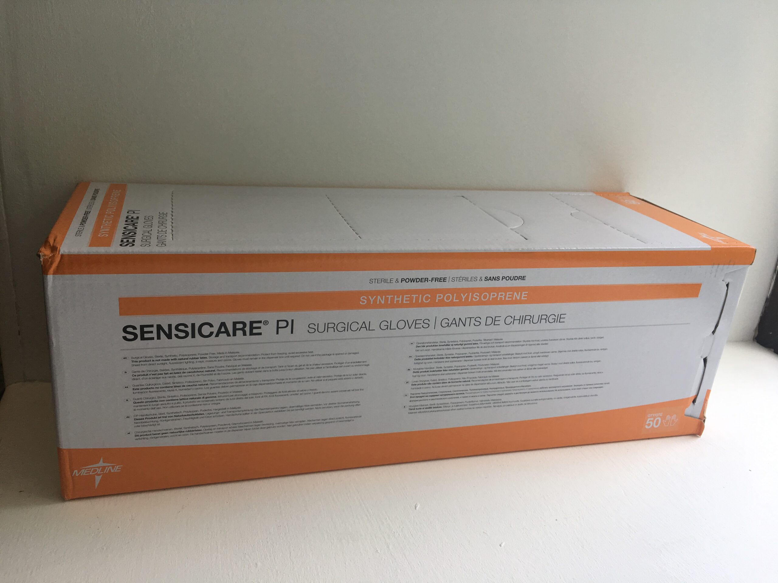 Glove Surgeons Sensicare PI Size 8.0 (Box of 50)