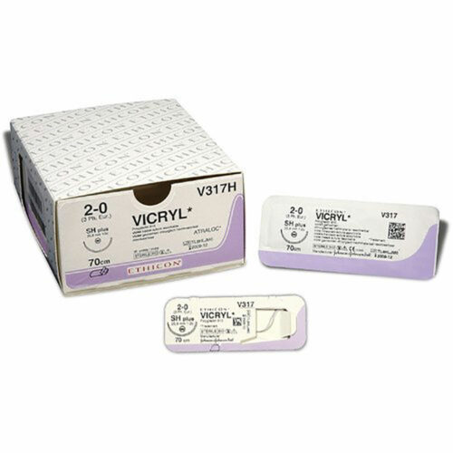 Vicryl Suture 6-0,45cm,8mm,1/4C Bx 12